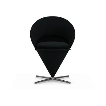 Cone Chair stol - Cento pine green/black-rostfritt stål - Vitra