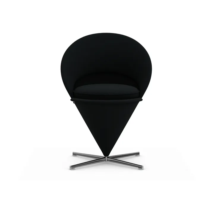Cone Chair stol - Cento pine green/black-rostfritt stål - Vitra