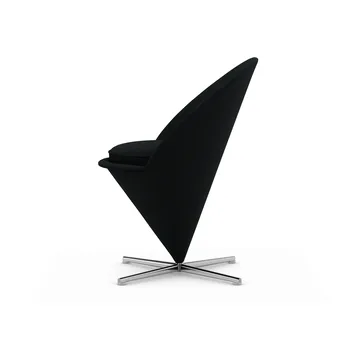 Cone Chair stol - Cento pine green/black-rostfritt stål - Vitra