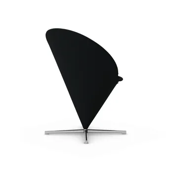 Cone Chair stol - Cento pine green/black-rostfritt stål - Vitra