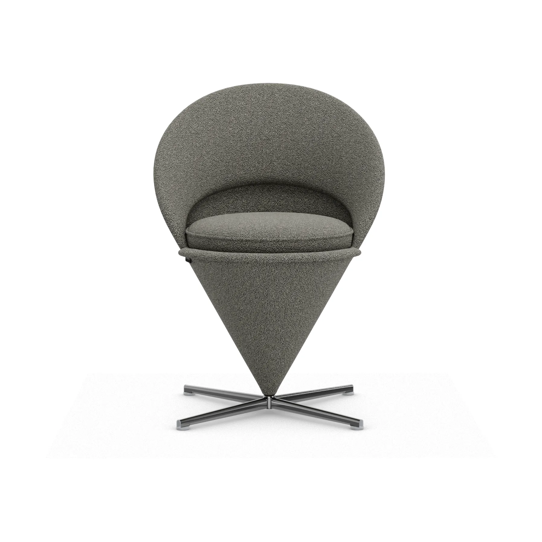 Cone Chair stol, Cento salt´n pepper-rostfritt stål Vitra