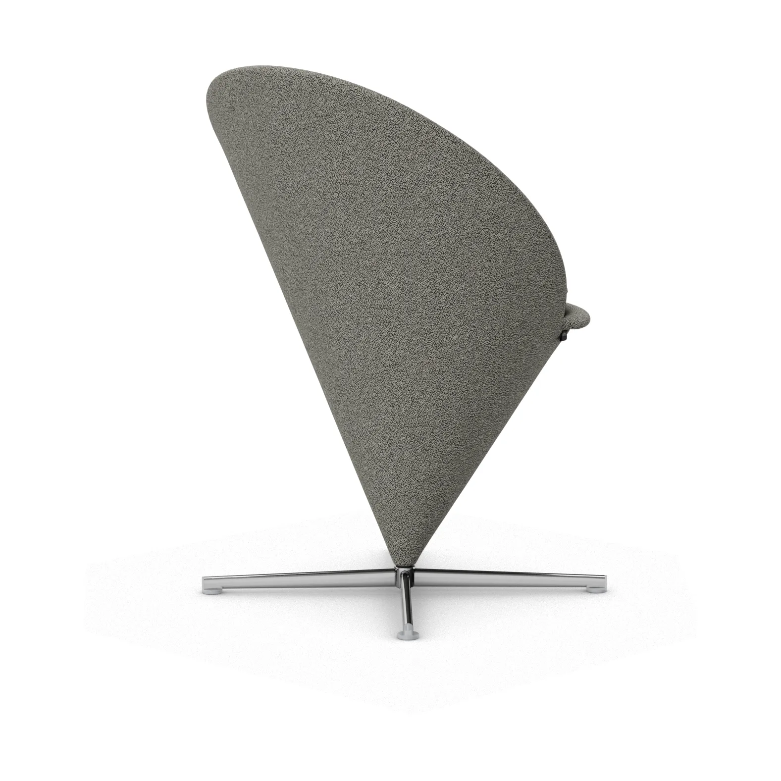 Cone Chair stol, Cento salt´n pepper-rostfritt stål Vitra