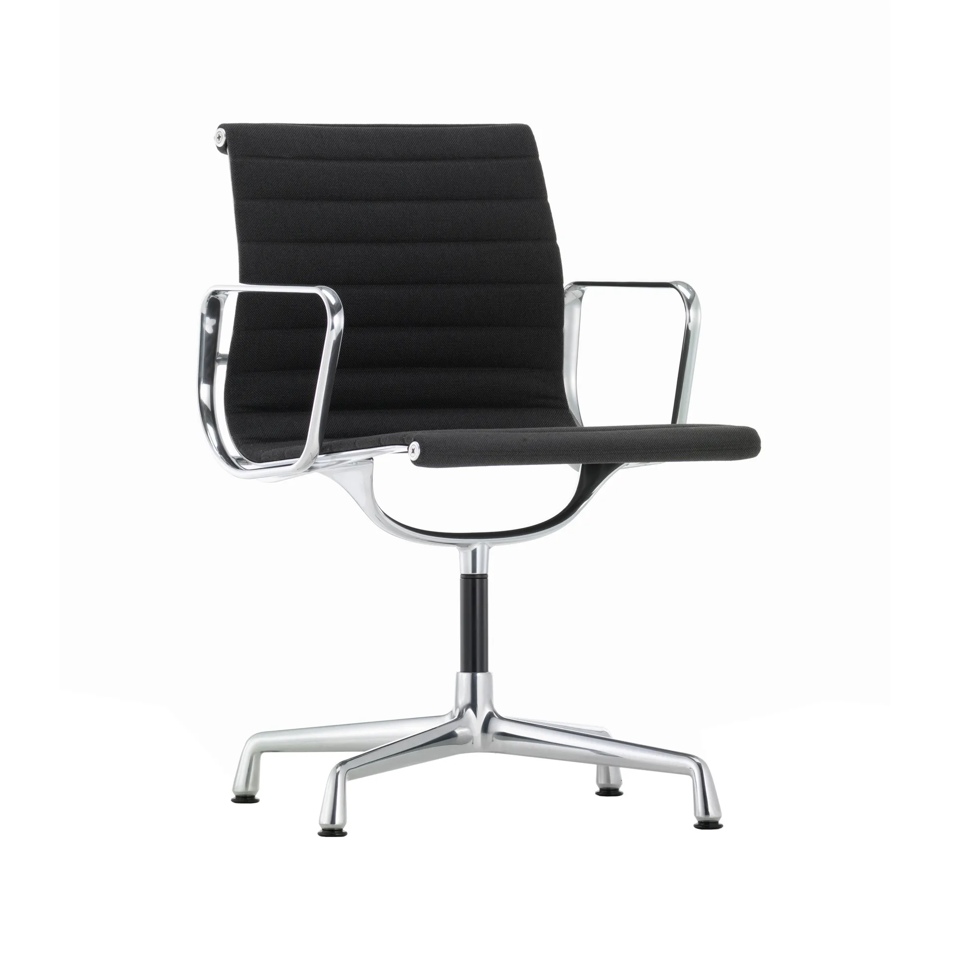 EA 103 karmstol polerad aluminium, Hopsak 66 nero Vitra