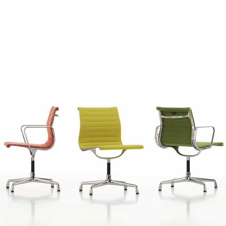 EA 103 karmstol polerad aluminium, Hopsak 70 grass green-forest Vitra
