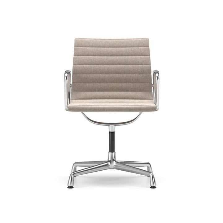 EA 103 stol med armstöd polerat kromstativ, Fossil (filttassar) Vitra