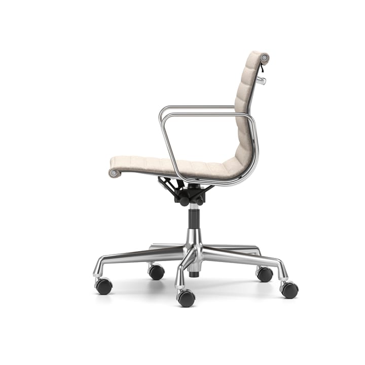 EA 118 stol höj- och sänkbar polerat krom, Fossil mjuka hjul broms Vitra