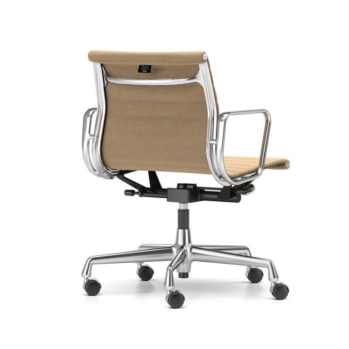 EA 118 stol höj- och sänkbar polerat krom, Papyrus mjuka hjul broms Vitra