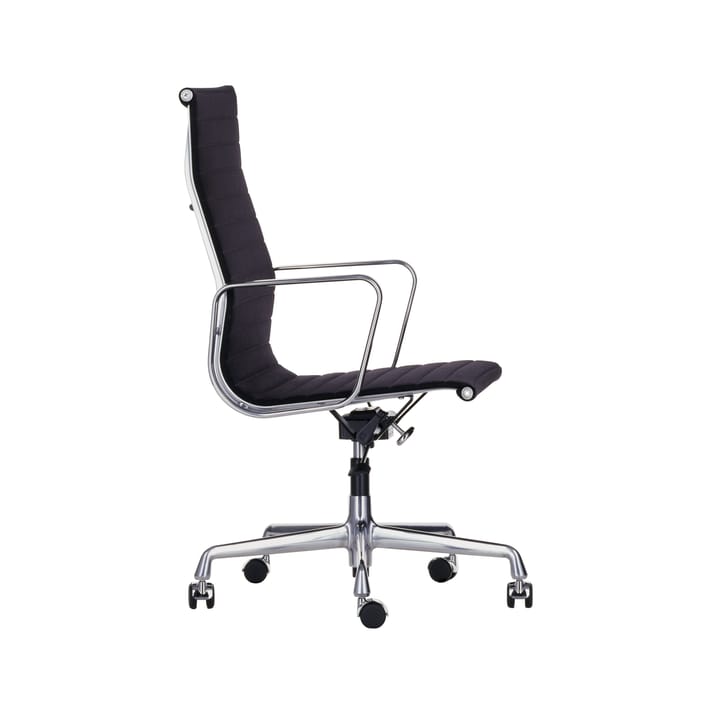 EA 119 kontorsstol polerad aluminium - Hopsak nero - Vitra