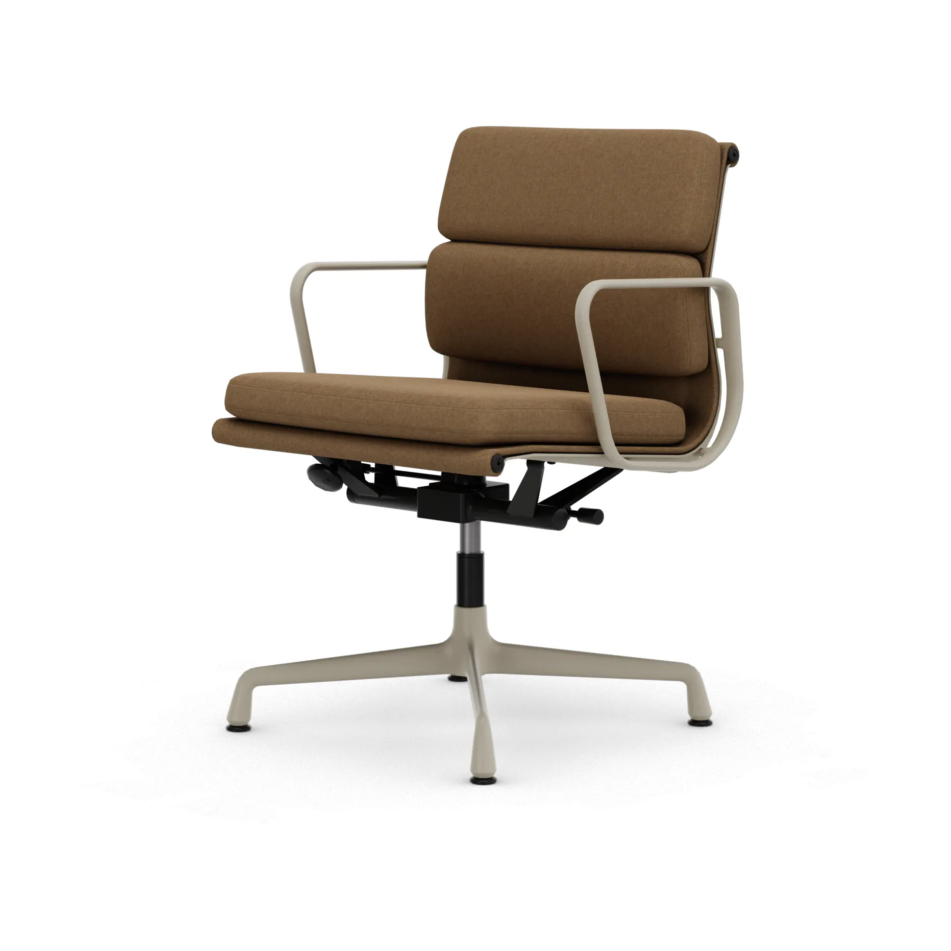 EA 231 Soft Pad Chair kontorsstol felt glides, 13 papyrus-37 chalk powder coated Vitra