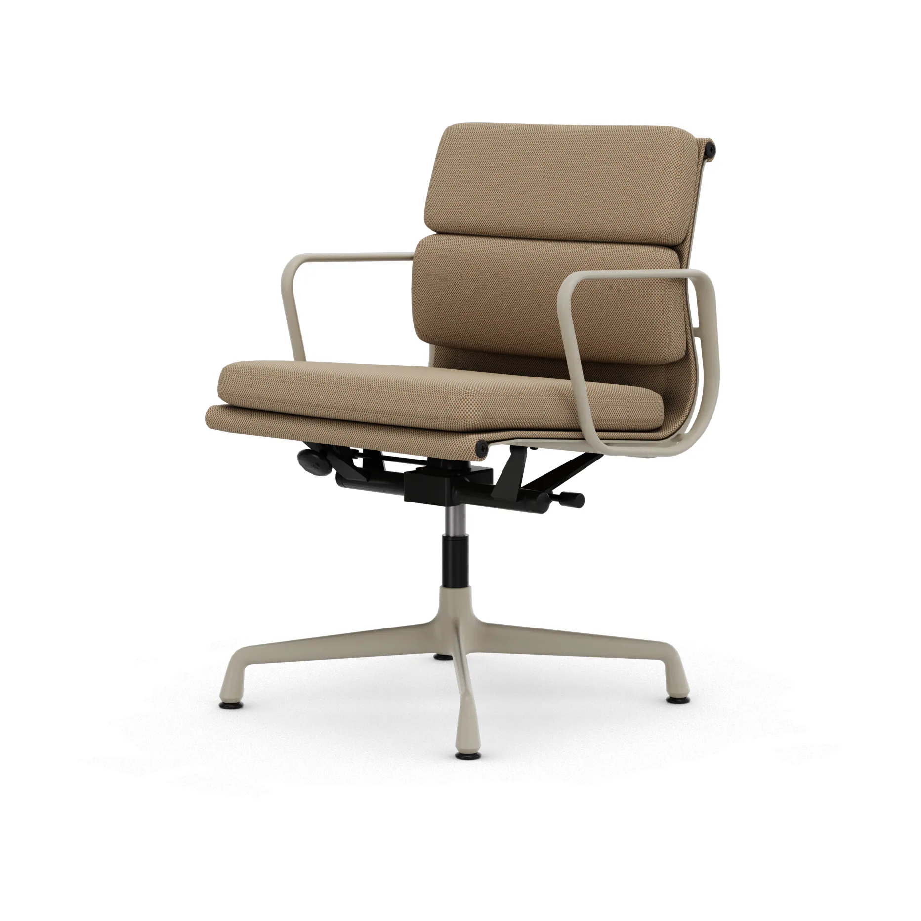 EA 231 Soft Pad Chair kontorsstol felt glides, 13 papyrus-37 chalk powder coated Vitra