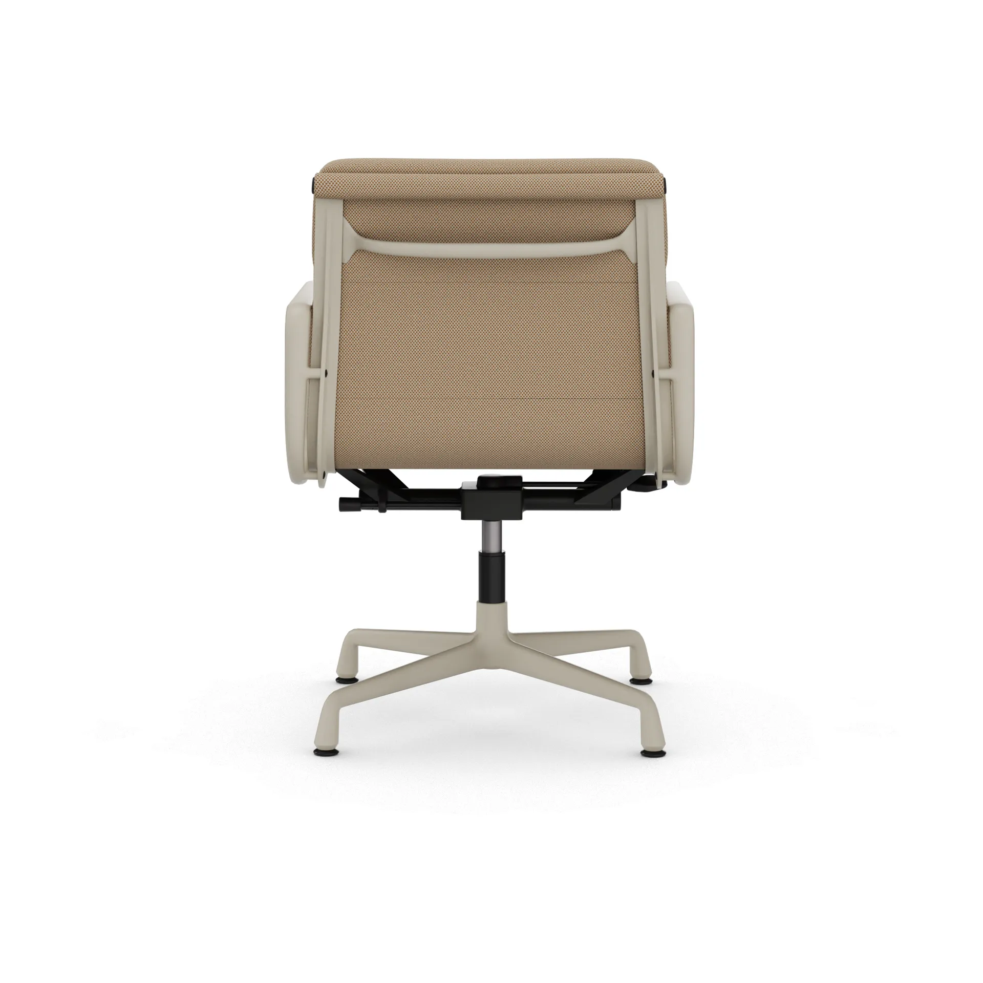 EA 231 Soft Pad Chair kontorsstol felt glides, 13 papyrus-37 chalk powder coated Vitra