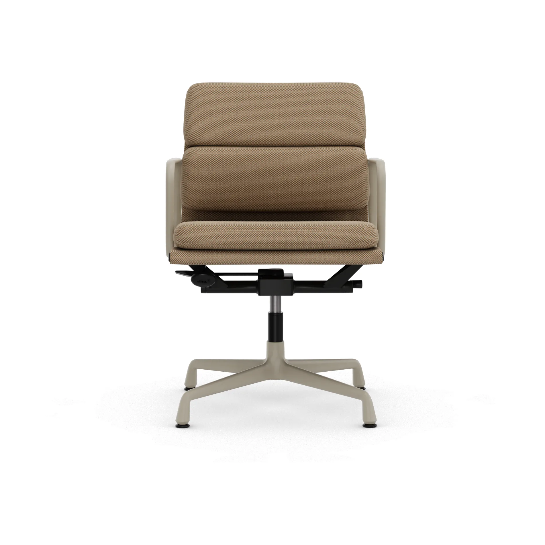 EA 231 Soft Pad Chair kontorsstol felt glides, 13 papyrus-37 chalk powder coated Vitra