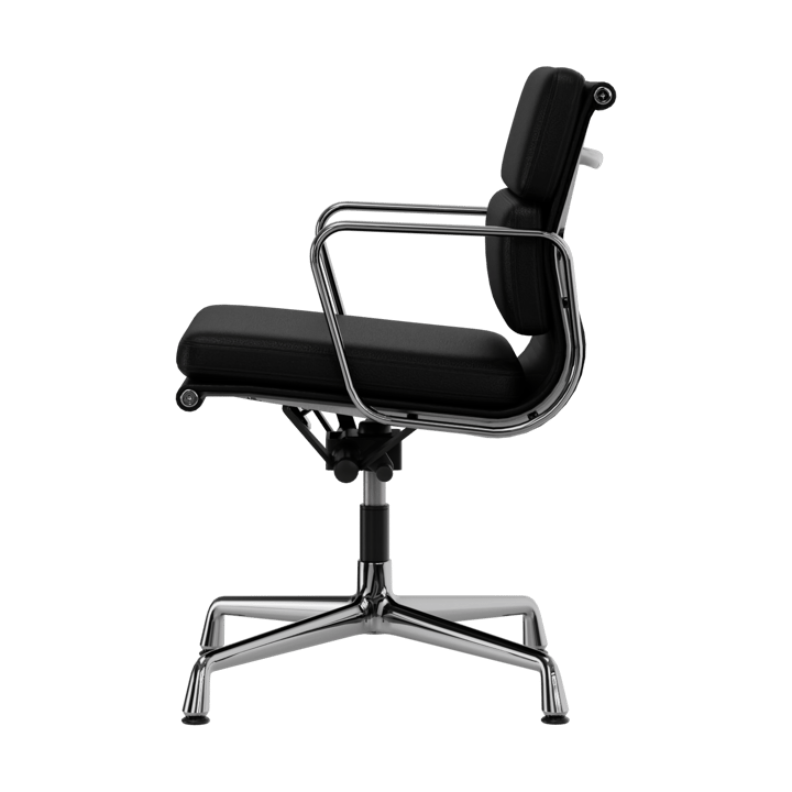 EA 231 Soft Pad Chair kontorsstol felt glides, 66 nero leather L20-chrome Vitra