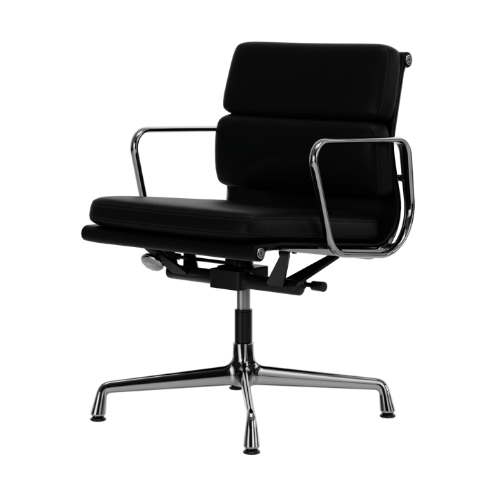 EA 231 Soft Pad Chair kontorsstol felt glides - 66 nero leather L20-polished - Vitra