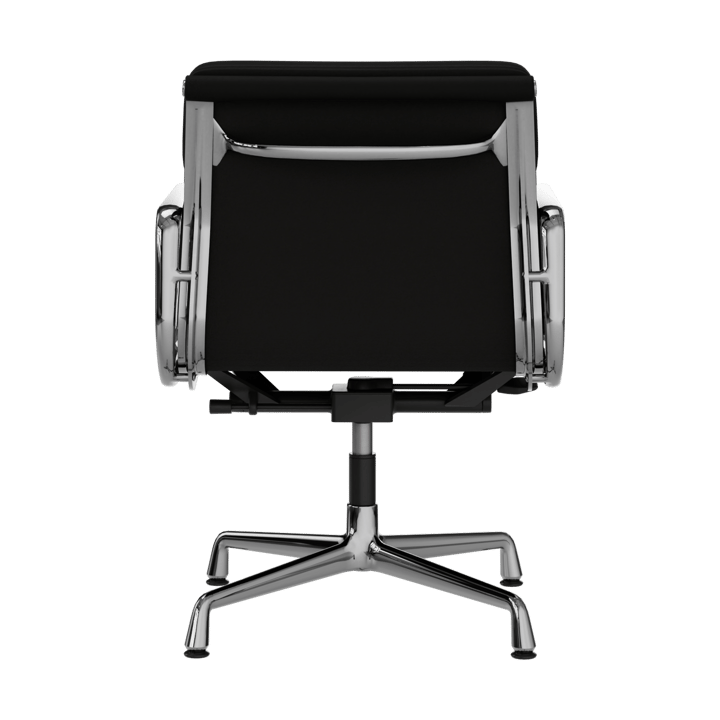EA 231 Soft Pad Chair kontorsstol felt glides, 66 nero leather L50-chrome Vitra