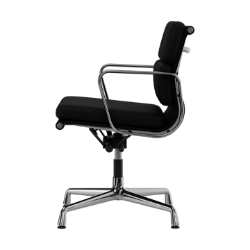 EA 231 Soft Pad Chair kontorsstol felt glides - 66 nero leather L50-polished - Vitra