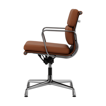 EA 231 Soft Pad Chair kontorsstol felt glides - 97 cognac leather L20-polished - Vitra