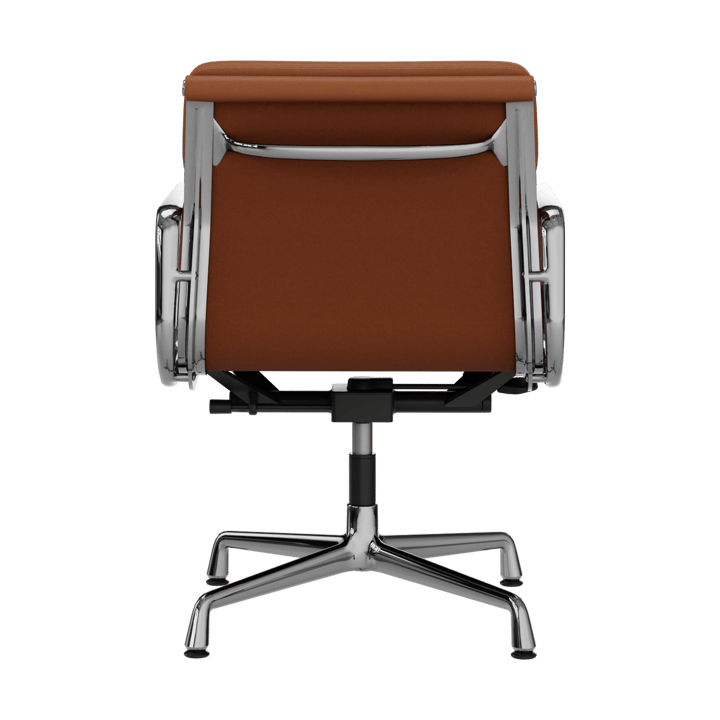 EA 231 Soft Pad Chair kontorsstol felt glides, 97 cognac leather L20-polished Vitra