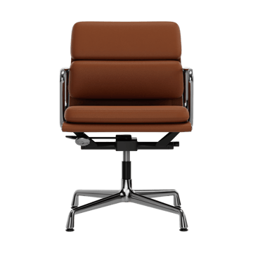 EA 231 Soft Pad Chair kontorsstol felt glides - 97 cognac leather L20-polished - Vitra