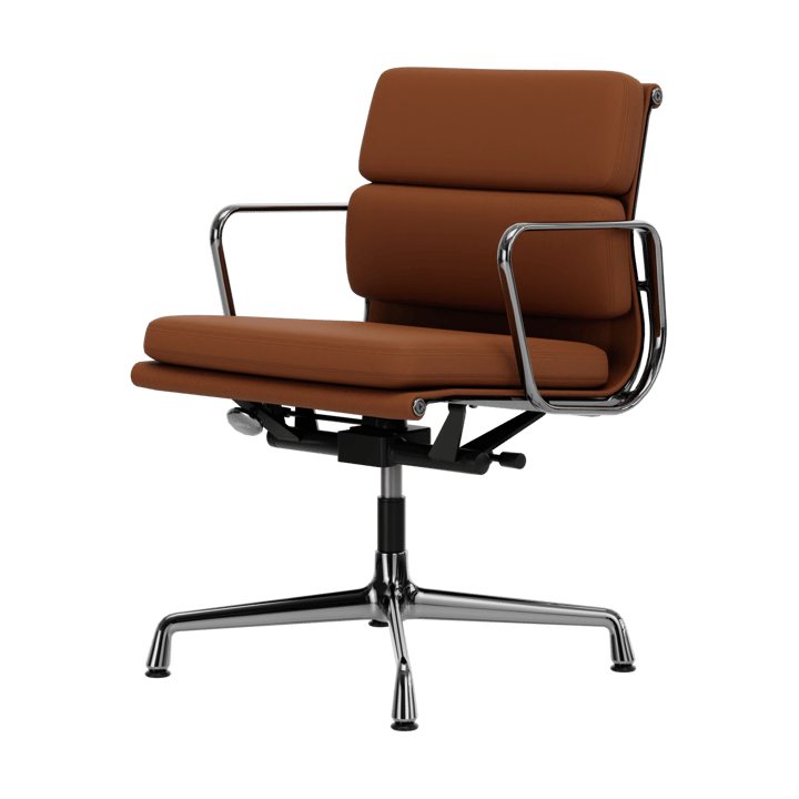 EA 231 Soft Pad Chair kontorsstol felt glides - 97 cognac leather L50-polished - Vitra