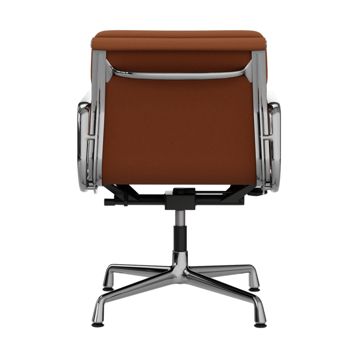 EA 231 Soft Pad Chair kontorsstol felt glides, 97 cognac leather L50-polished Vitra