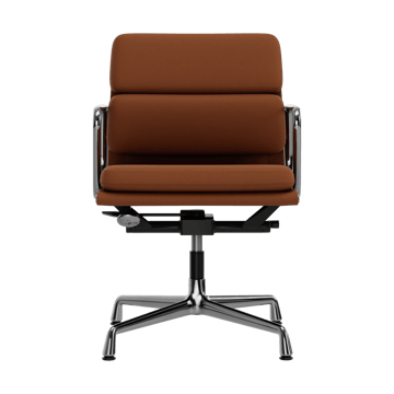 EA 231 Soft Pad Chair kontorsstol felt glides - 97 cognac leather L50-polished - Vitra
