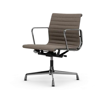 EA132 Aluminium Chair kontorsstol felt glides - 02 fossil-chrome - Vitra