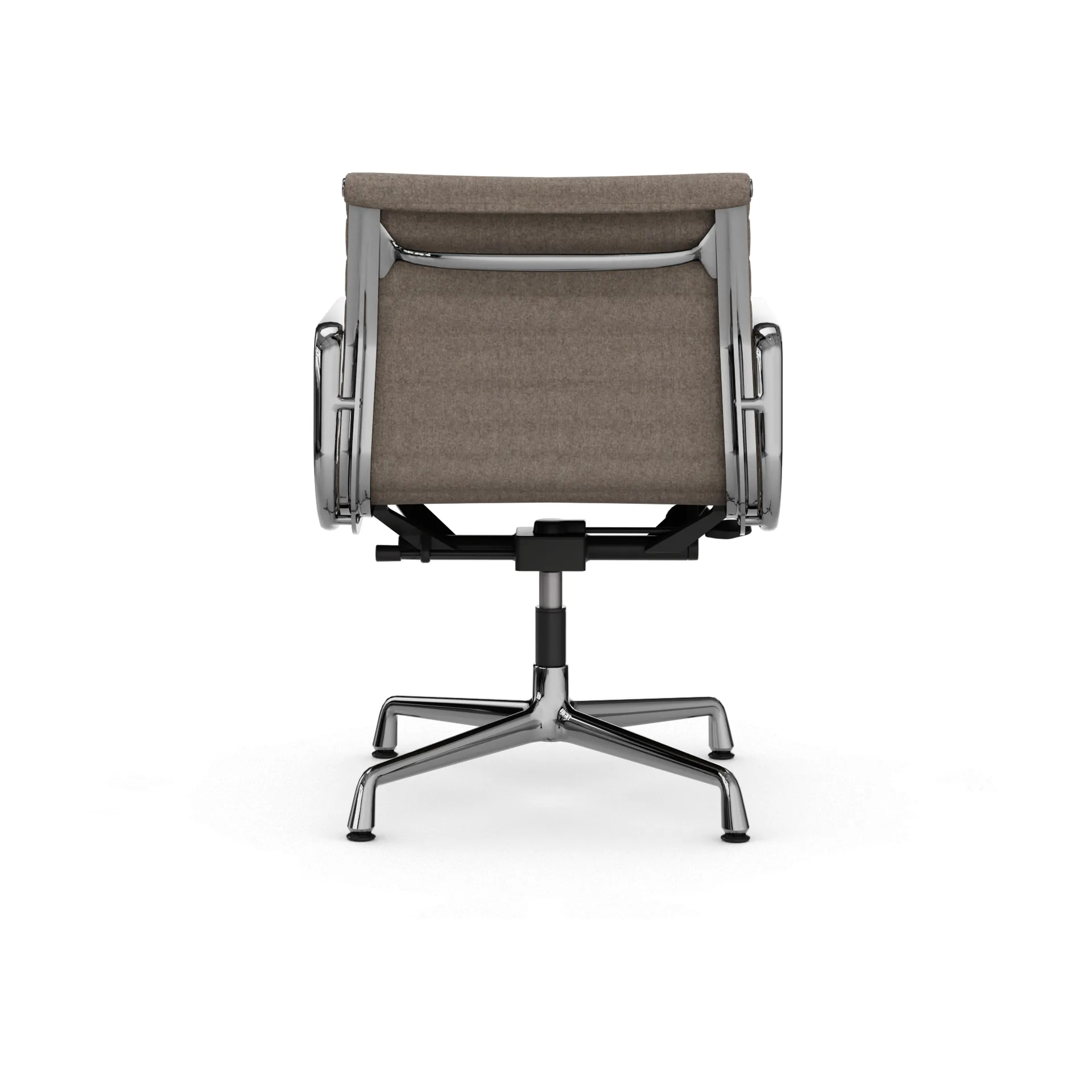 EA132 Aluminium Chair kontorsstol felt glides, 02 fossil-chrome Vitra