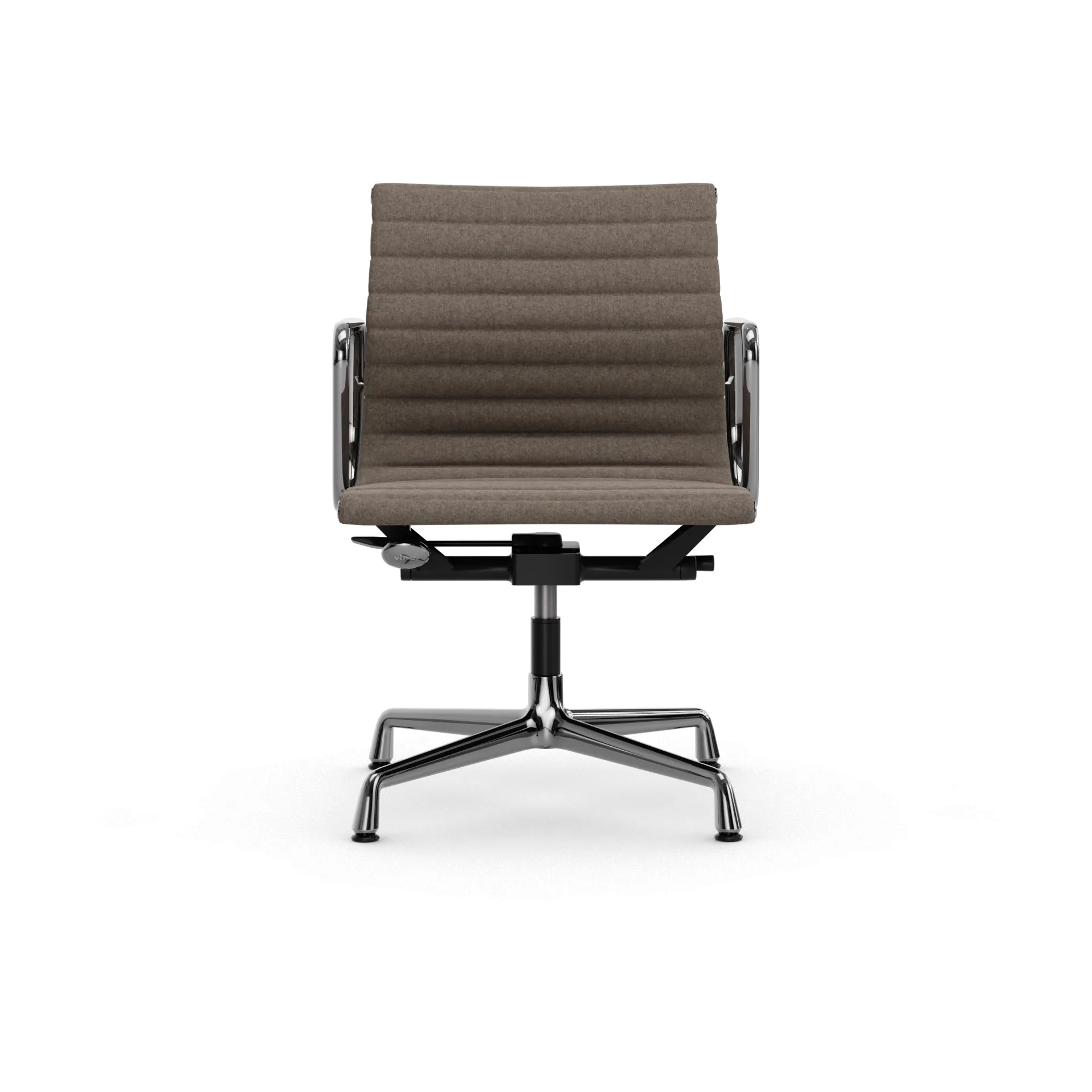 EA132 Aluminium Chair kontorsstol felt glides, 02 fossil-chrome Vitra