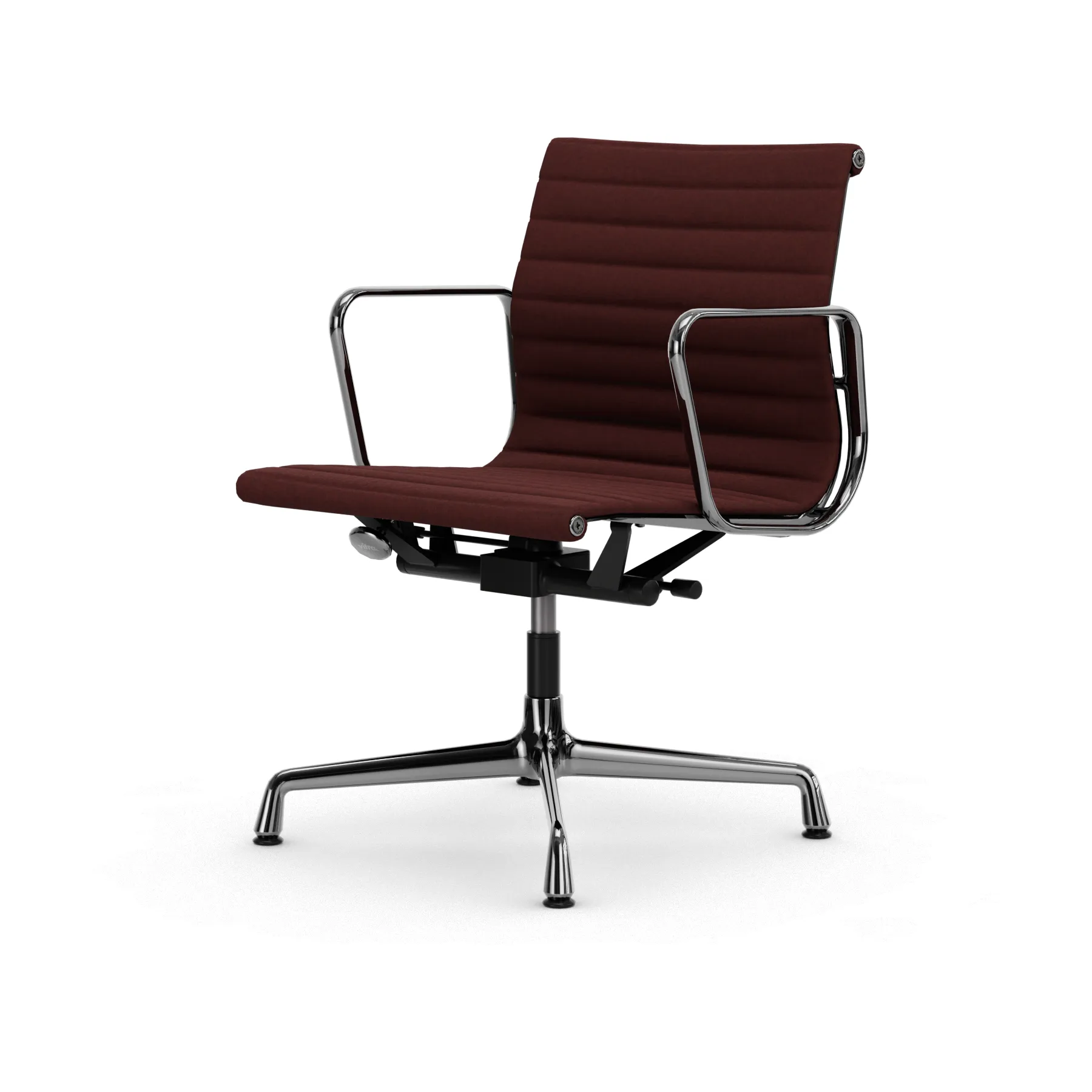 EA132 Aluminium Chair kontorsstol felt glides, 19 chestnut-polished Vitra