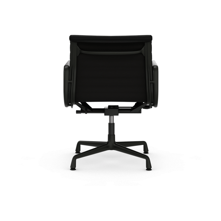 EA132 Aluminium Chair kontorsstol felt glides, 66 nero leather L20-deep black Vitra
