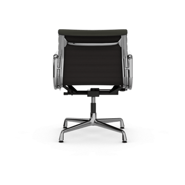 EA132 Aluminium Chair kontorsstol felt glides - 69 umbra grey leather L50-polished - Vitra