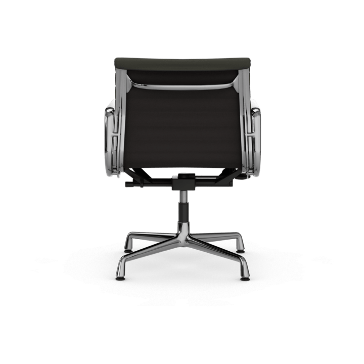 EA132 Aluminium Chair kontorsstol felt glides, 69 umbra grey leather L50-polished Vitra