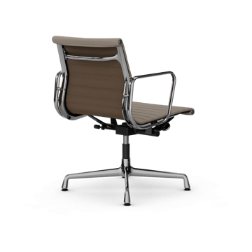 EA132 Aluminium Chair kontorsstol felt glides - 71 sand leather L20-polished - Vitra