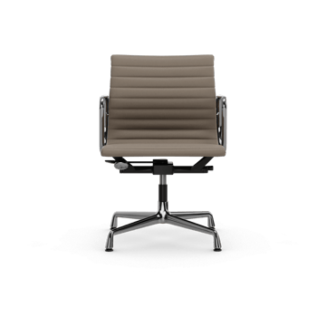 EA132 Aluminium Chair kontorsstol felt glides - 71 sand leather L20-polished - Vitra