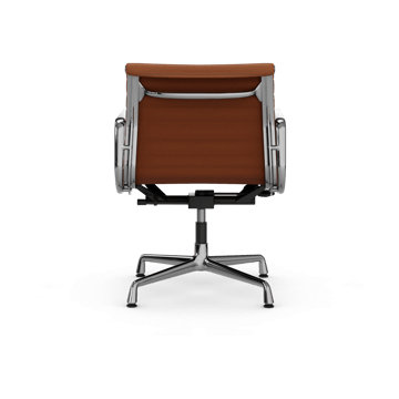 EA132 Aluminium Chair kontorsstol felt glides - 97 cognac leather L20-polished - Vitra