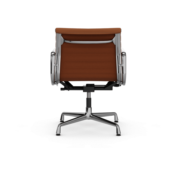 EA132 Aluminium Chair kontorsstol felt glides, 97 cognac leather L50-polished Vitra
