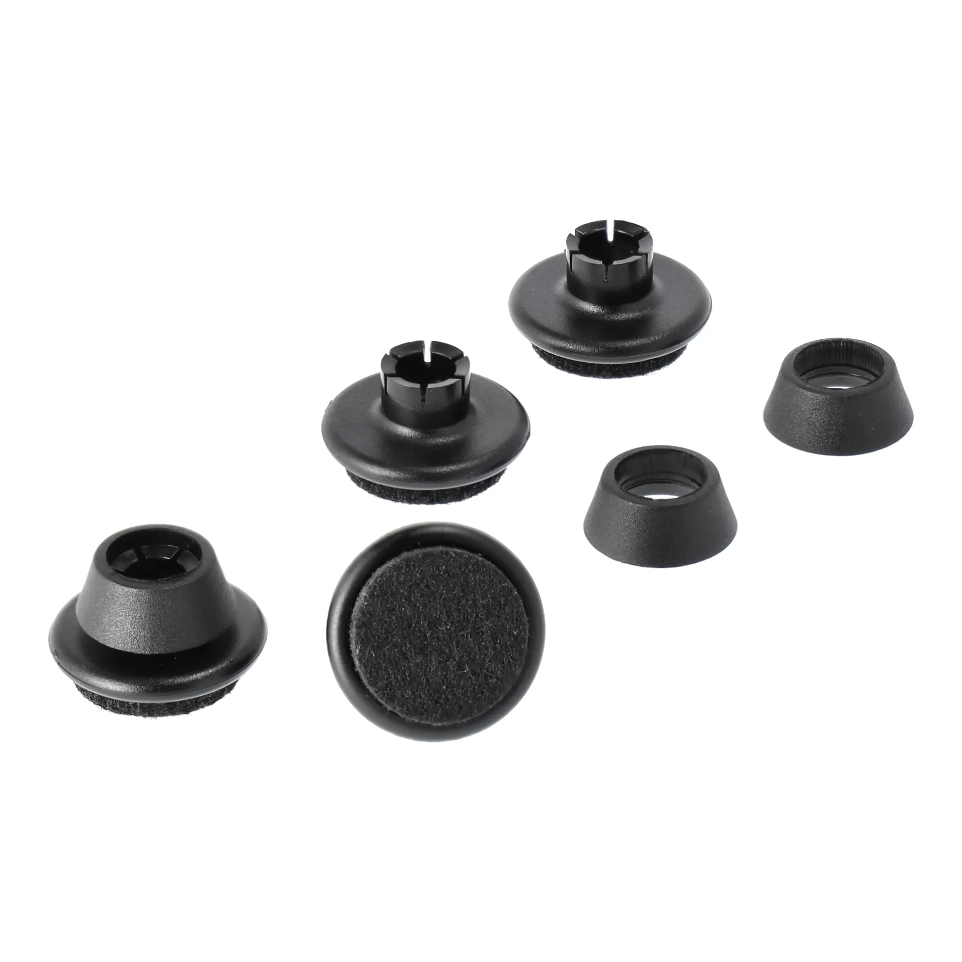 Eames Chair DSR/DAR stålstativ golvskydd 4-pack, Med filt (för hårda underlag) Vitra