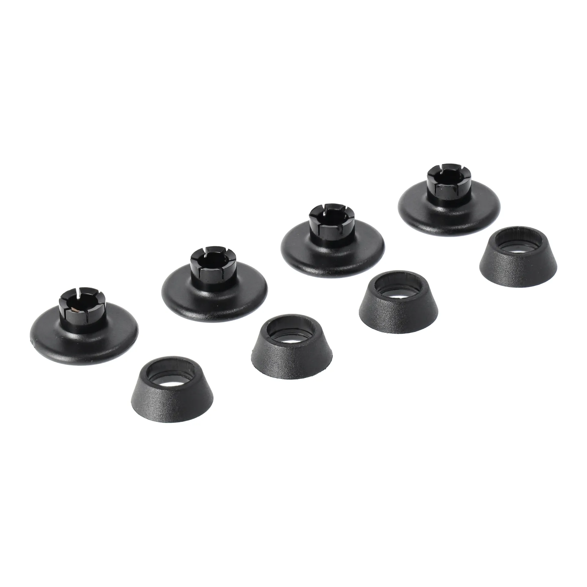 Eames Chair DSR/DAR stålstativ golvskydd 4-pack, Utan filt (för mjuka underlag) Vitra