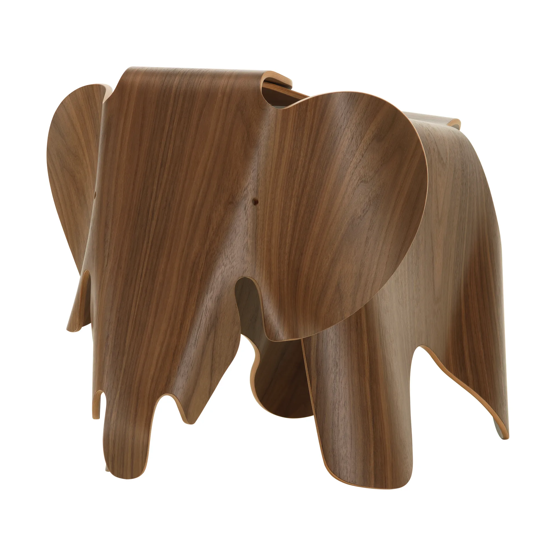 Eames elephant pall/dekoration, Natural laquered walnut Vitra
