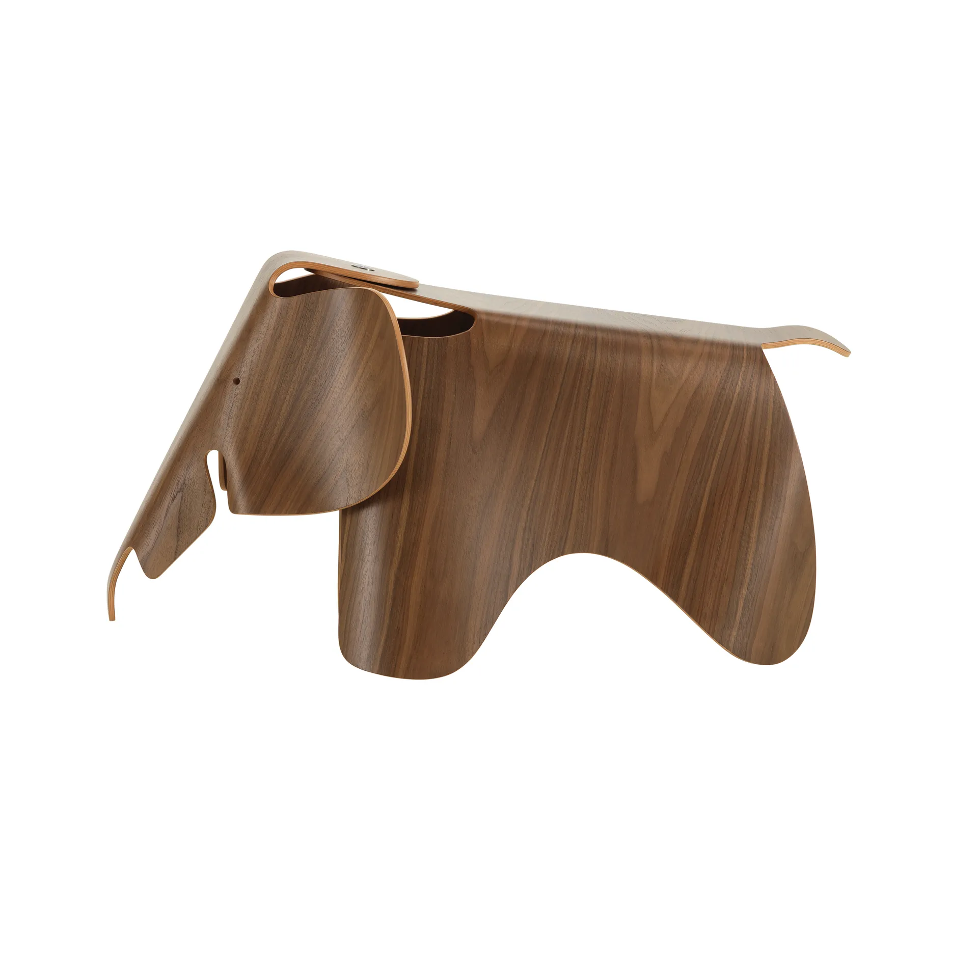 Eames elephant pall/dekoration, Natural laquered walnut Vitra