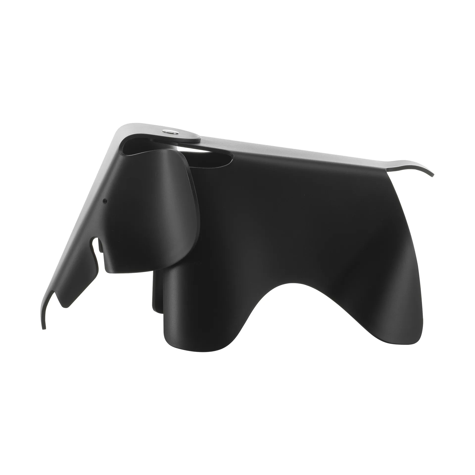 Eames elephant recycled small dekoration, Deep black Vitra