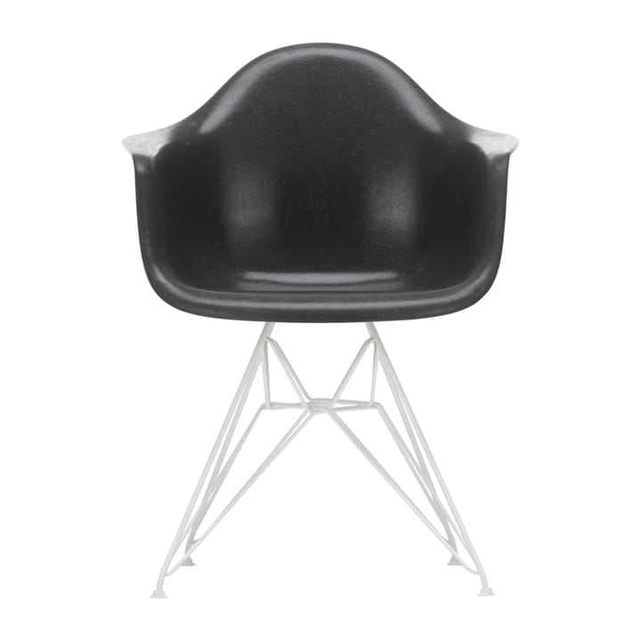 Eames fiberglass armchair DAR karmstol - Elephant hide grey-White - Vitra