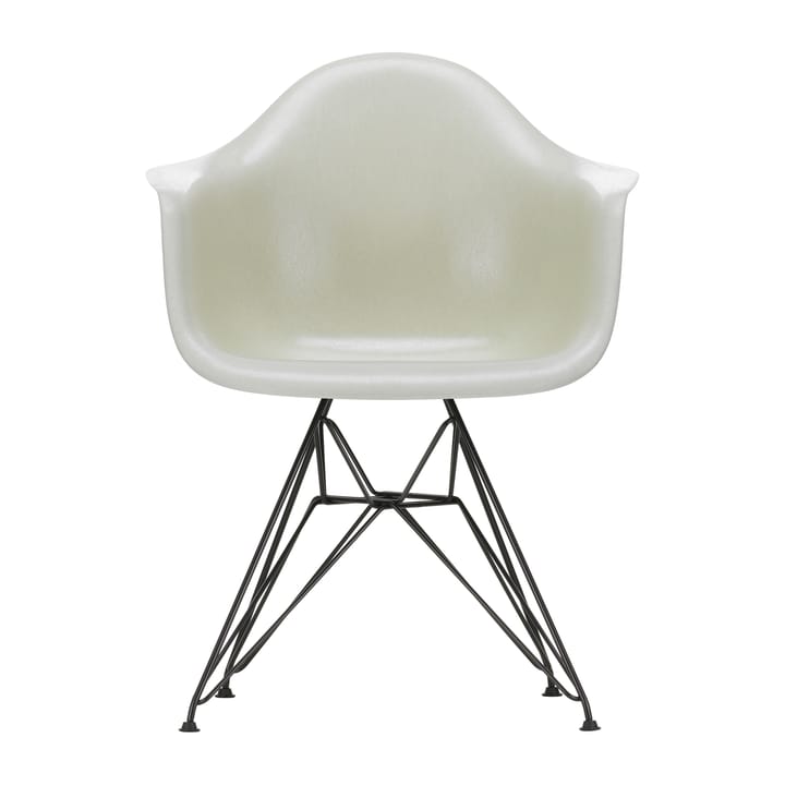 Eames fiberglass armchair DAR karmstol - Parchment-Basic dark - Vitra