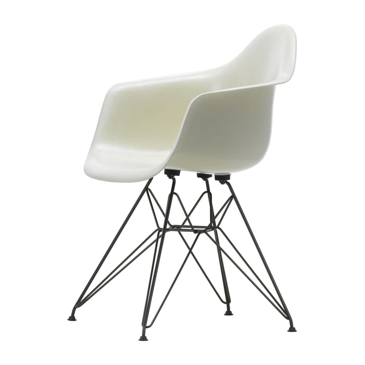 Eames fiberglass armchair DAR karmstol - Parchment-Basic dark - Vitra