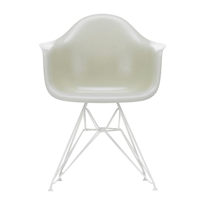 Eames fiberglass armchair DAR karmstol - Parchment-White - Vitra