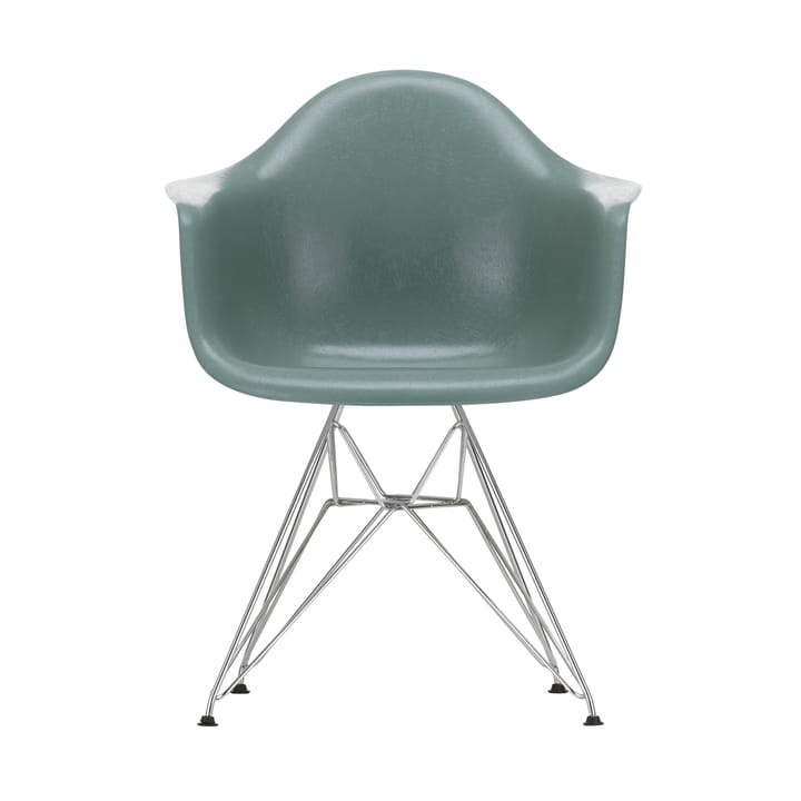 Eames fiberglass armchair DAR karmstol - Sea foam green-Chrome - Vitra