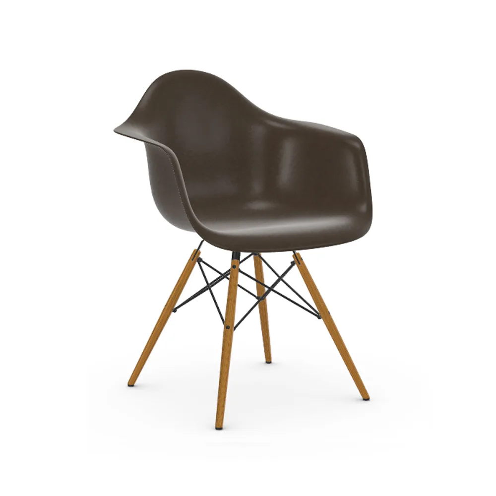 Eames Fiberglass Armchair DAW karmstol, elephant hide grey, askben Vitra
