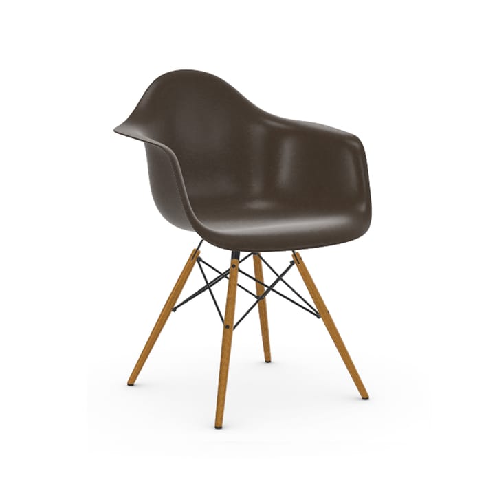 Eames Fiberglass Armchair DAW karmstol, elephant hide grey, askben Vitra
