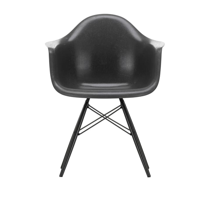 Eames Fiberglass Armchair DAW karmstol - Elephant hide grey-black maple - Vitra